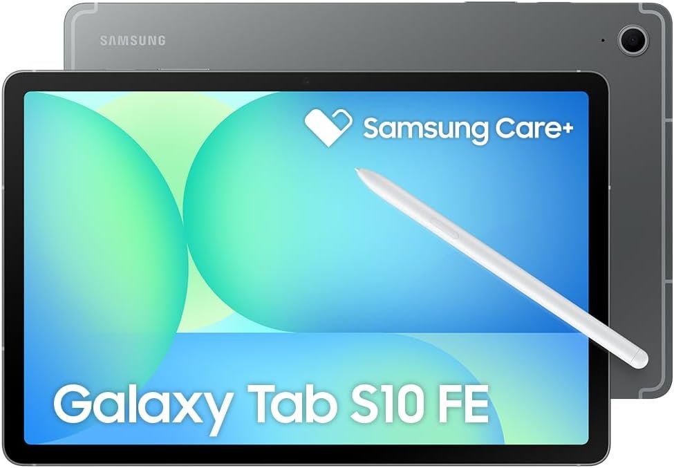 Tablet Samsung Galaxy Tab S10 FE com Android 15 e caneta inclusa