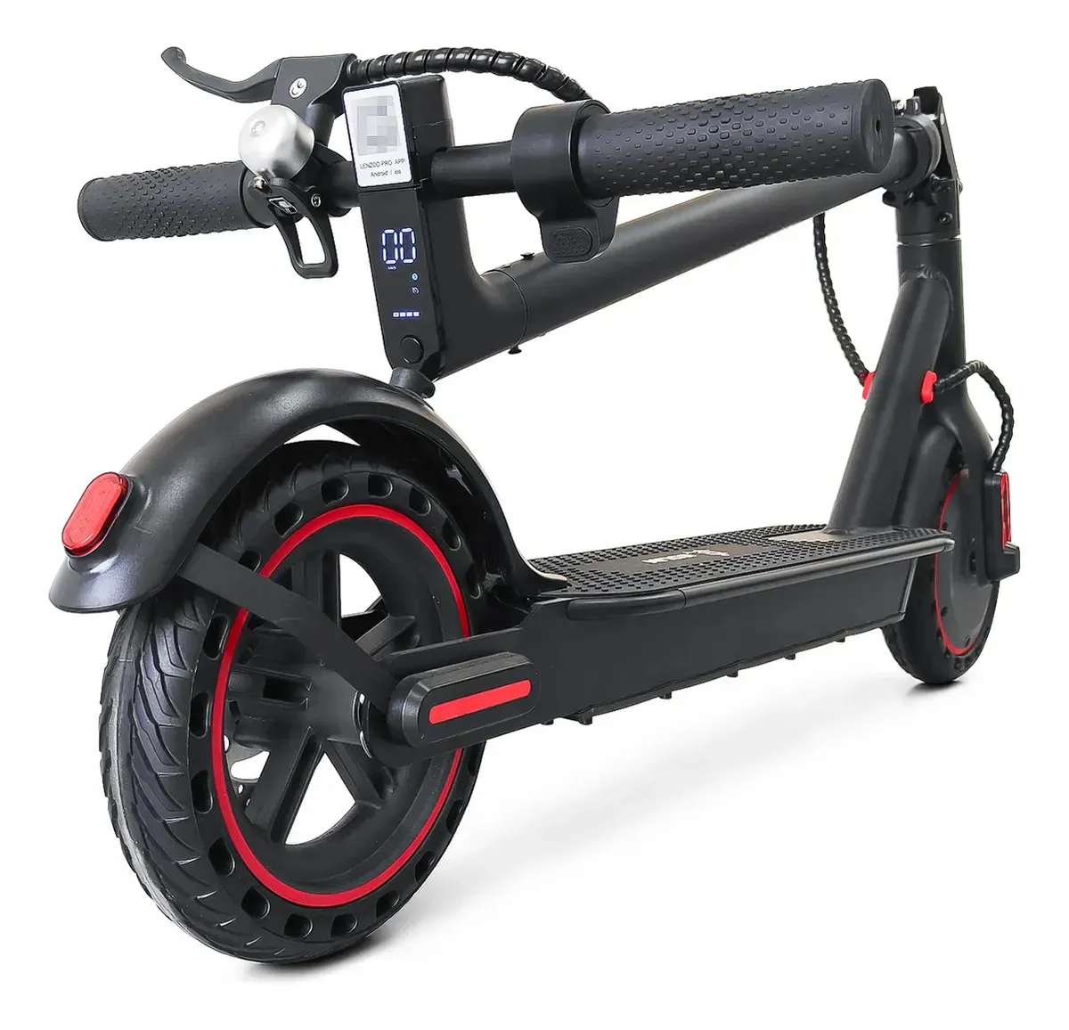Patinete elétrico premium 500 W com suporte até 130 kg e Bluetooth