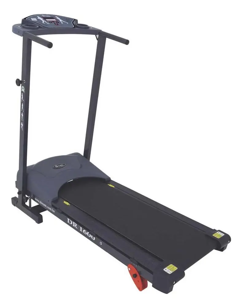 Esteira eletrica dobravel Dream Fitness DR 1600 bivolt 110v e 220v preta