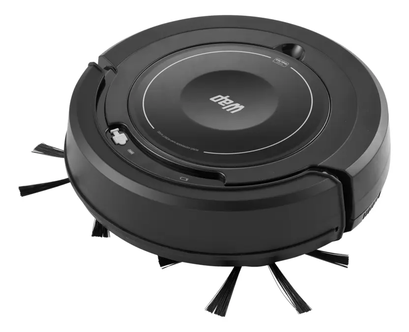 Robo aspirador de po WAP Robot W100 com escovas duplas giratorias e mop de microfibra