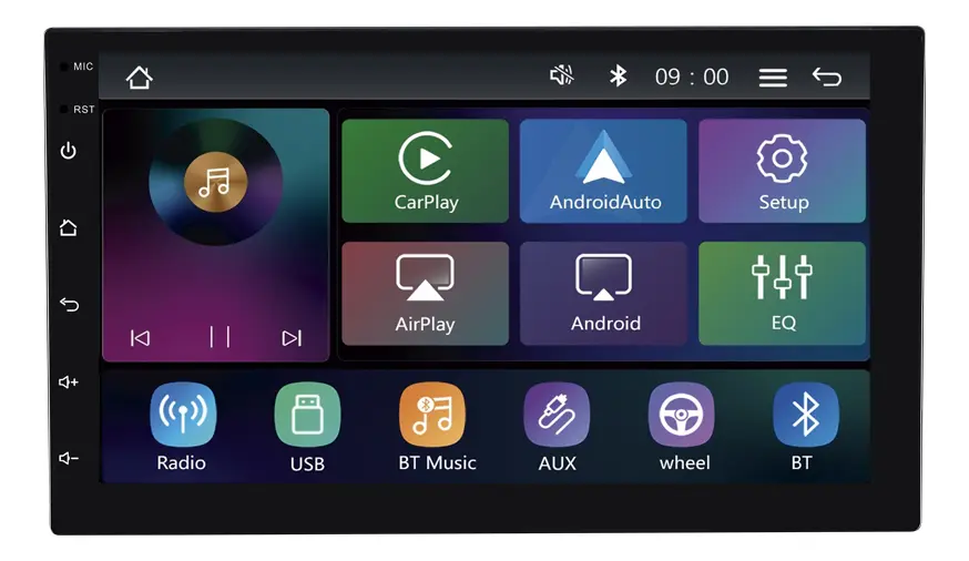 Central multimídia Roadstar RS7200 de 7 polegadas com CarPlay, Android Auto e GPS