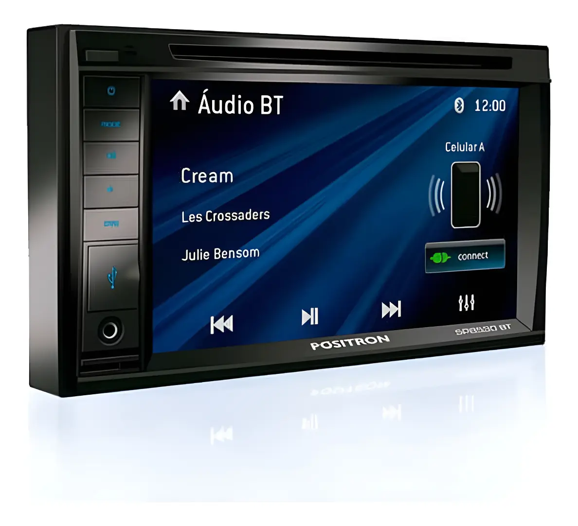 Central multimídia Pósitron SP8530BT de 6.2 polegadas com touch screen e Bluetooth