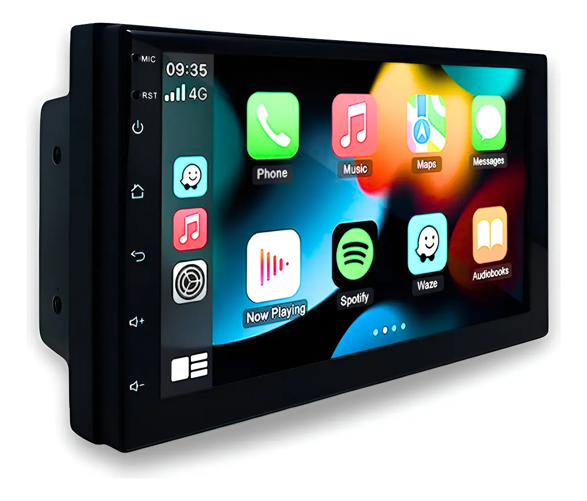 Central multimídia A4 de 7 polegadas 2 DIN com CarPlay e Android Auto