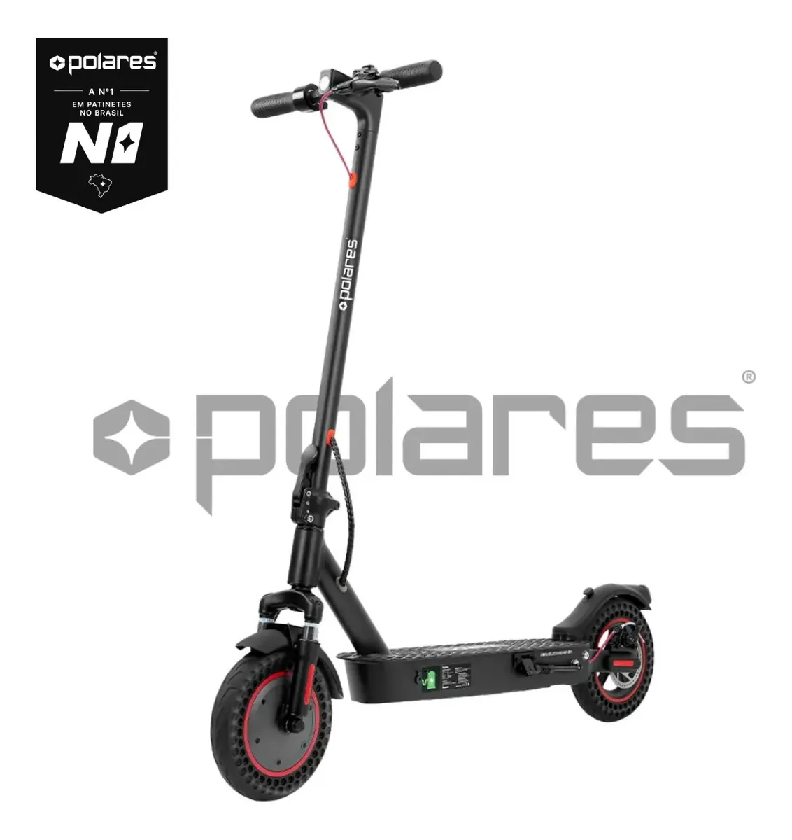 Patinete elétrico Polares Z20 Pro 500 W com pneu aderente