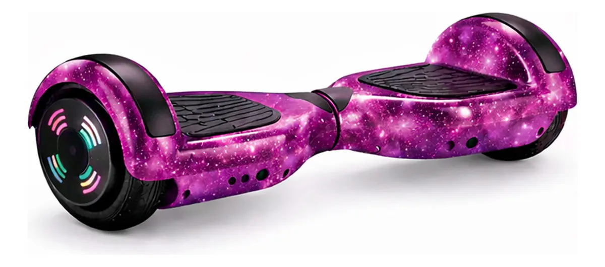 Hoverboard Brinovar Galaxia com Bluetooth, luzes LED e estampa galaxia
