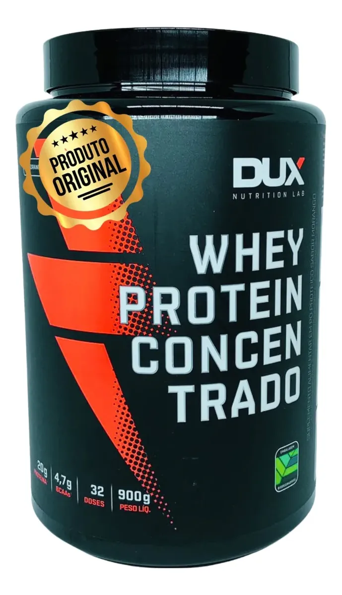 Pote de whey protein isolado Dux Nutrition com rótulo clean label