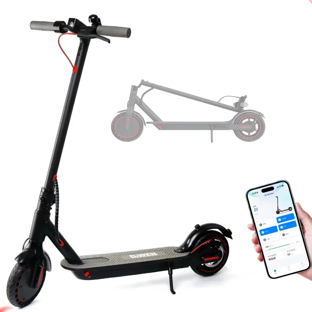 Patinete scooter elétrico com Bluetooth e velocidade de até 30 km/h
