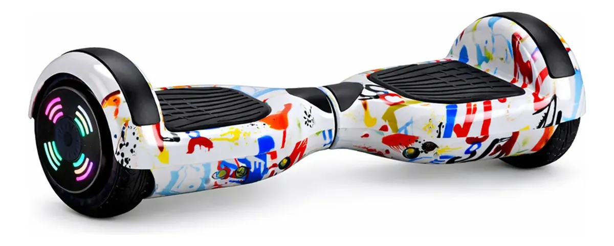 Hoverboard Brinovar 6.5 polegadas cor Grafite com LED, Bluetooth e várias opções de cor