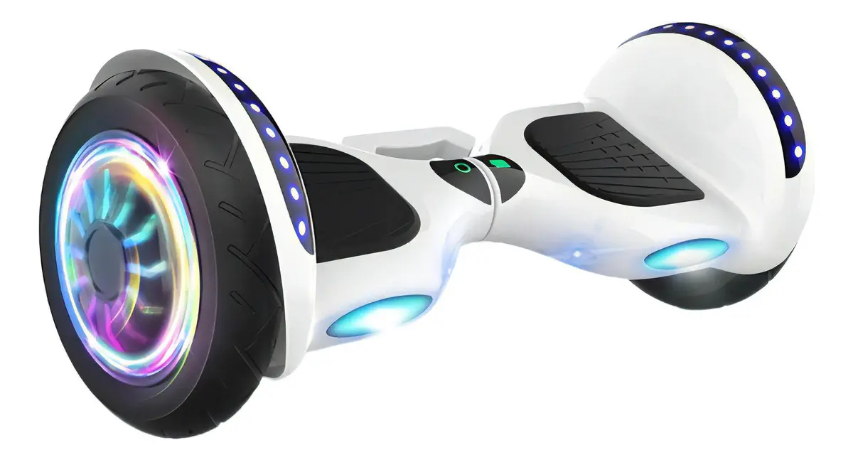 Hoverboard Baka Sport Gelo e Fogo com Bluetooth, som integrado e suporte de 100 kg