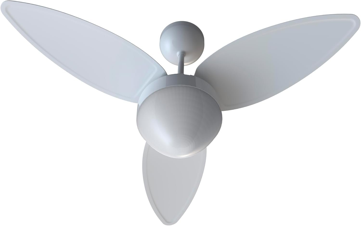 Ventilador de teto Ventisol Aires Inverter branco com 3 pás e lustre