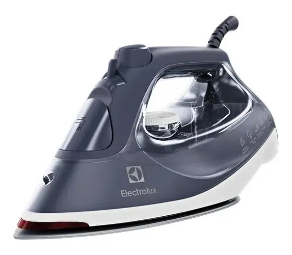 Ferro de passar Electrolux Experience Care azul e branco com base Glissium