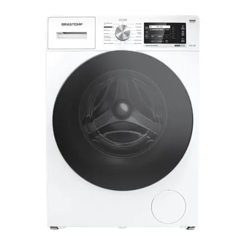 Lava e seca Brastemp branca de 10 kg com Smart Sensor e abertura frontal